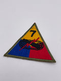Original World War Two Era American 7th Armoured Division Patch