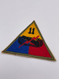 Original World War Two Era American 11th Armoured Division Patch