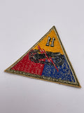 Original World War Two Era American 11th Armoured Division Patch