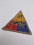 Original World War Two Era American 16th Armoured Division Patch
