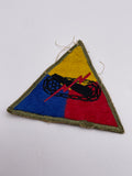 Original World War Two Era American 'Blank' Armoured Division Patch