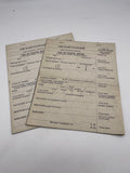 Original World War Two American Air Ward Warden Raid Report Forms