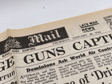 Original World War Two Newspaper, 20 January 1944, Daily Mail