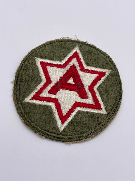 Original World War Two Era American 6th Army Patch