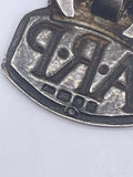 Original World War Two Era Buttonhole Badge, "A.R.P." Air Raid Precautions, Sterling Silver, Early - 1936