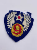 Original World War Two Era American 9th Army Air Force Patch, British Made Felt