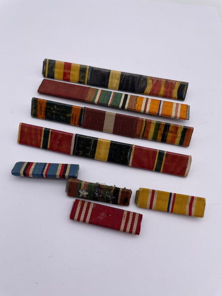 Job Lot of American Ribbons Bars, Including Bronze Star, Silver Star and Air Medal