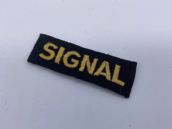 Original Civil Defence Corps Shoulder Title, Signal