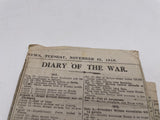 Original World War One Newspaper Clipping, Daily Mail, 12 November 1918