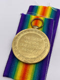 Original World War One Victory Medal, Pte Makin, Manchester Regiment