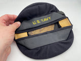 Original American U.S. Navy, "Donald Duck" Blue Wool Navy Beret, ID'd to an Aviation Cadet