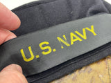 Original American U.S. Navy, "Donald Duck" Blue Wool Navy Beret, ID'd to an Aviation Cadet
