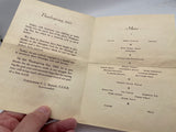 Original American Thanksgiving Menu, 1943 Dated, Maritime Service Training Station