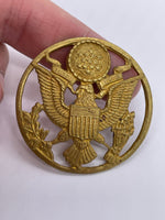 Original Korean War American Air Force Enlisted Cap Badge