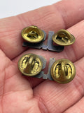 Original American Officer's U.S. Collar Dogs, Blackened