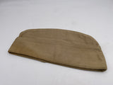 Original American Tan Garrison Cap, Army Air Corps Piping, Size 6 7/8