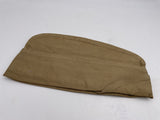 Original American Tan Garrison Cap, Unpiped, Size 7 1/8