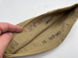 Original American Tan Garrison Cap, Unpiped, Size 7 1/8