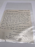 Original World War One Letter from Wounded French Soldier to Wife