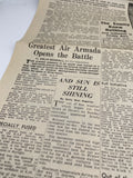 Original World War Two Newspaper, Daily Mail, 19 July 1944, The Caen Breakthrough