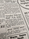 Original World War Two Newspaper, Daily Mail, 26 August 1944, German Army in Paris Surrenders