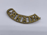 Original World War Two Era "Canada" Shoulder Title/Sweetheart Brooch