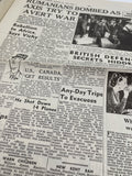 Original World War Two Newspaper, Daily Sketch, 29 August 1940, London Blitz