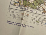 Original War Office Map, Second War Revision 1940, Gloucester and Forest of Dean