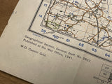 Original War Office Map, Second War Revision 1940, Norwich and Great Yarmouth