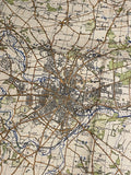 Original War Office Map, Second War Revision 1940, Norwich and Great Yarmouth