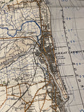 Original War Office Map, Second War Revision 1940, Norwich and Great Yarmouth