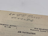 Original World War Two American Army Technical Manual, TM 1-205, Air Navigation