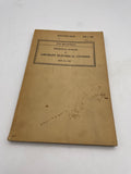 Original World War Two American Army Technical Manual, TM 1-406, Aircraft Electrical Systems