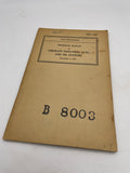 Original World War Two American Army Technical Manual, TM 1-407, Aircraft Induction, Fuel and Oil Systems