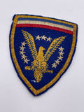 Original World War Two American European Theatre of Operations HQ Patch, British Made