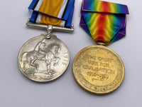 Original World War One Medal Pair, Pte Hilditch, 16th Lancers