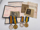 Original World War One Family Group, Mumford, Devon Regt, Royal Fusiliers