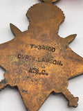 Original World War One 1914 Mons Star, Dvr Lawson, Army Service Corps