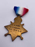 Original World War One 1914/15 Star, D. R. Morgan, Royal Navy