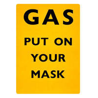 Gas, Put On Your Mask Metal Sign, 150 x 200mm
