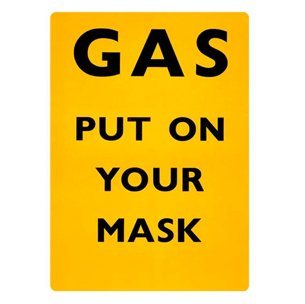 Gas, Put On Your Mask Metal Sign, 150 x 200mm