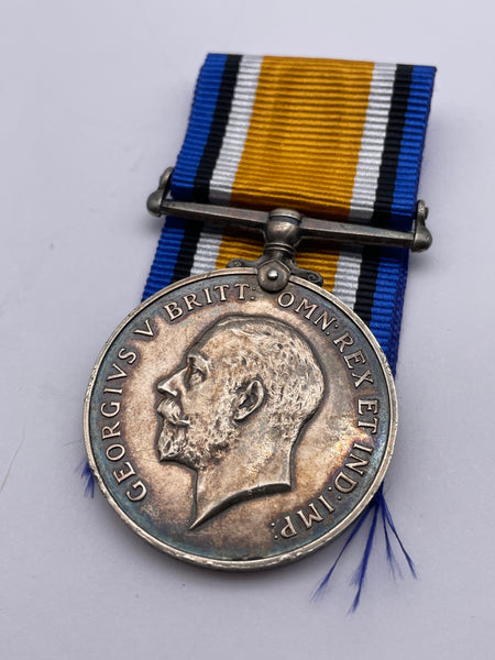 Original World War One British War Medal, Pte Harvey, Army Service Corps