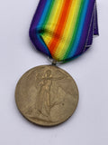 Original World War One Victory Medal, Pte Morris, Queen's Regiment