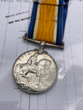 Original World War One British War Medal, Gentle, R.N.A.S.
