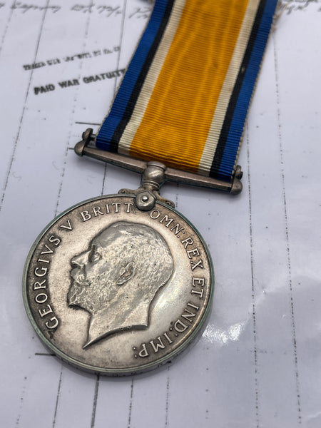 Original World War One British War Medal, Gentle, R.N.A.S.