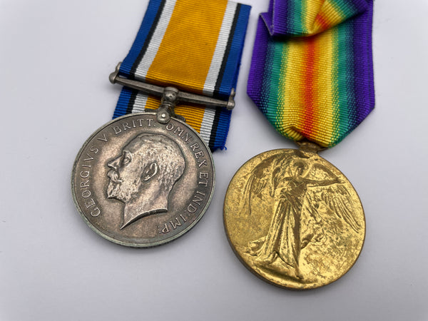 Original World War One Medal Pair, Pte Pickin, Army Service Corps