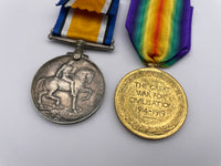 Original World War One Medal Pair, Pte Pickin, Army Service Corps