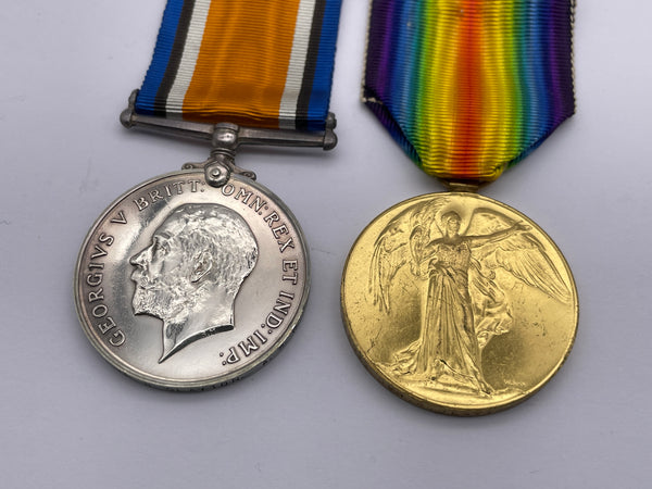 Original World War One Medal Pair, Dvr Clayton, Army Service Corps