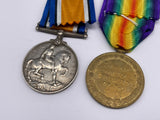 Original World War One Medal Pair, Dvr Hudson, Army Service Corps