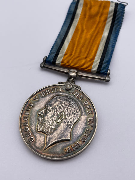 Original World War One British War Medal, Dvr. Chamberlain, Army Service Corps
